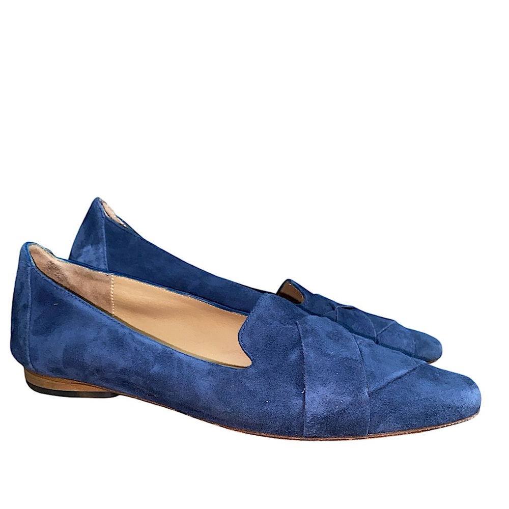 M. Gemi blue suede Italian loafers